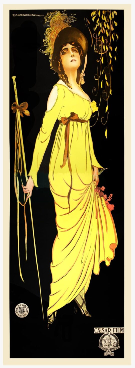 TOSCA (1918) Italian poster by Tito Corbella